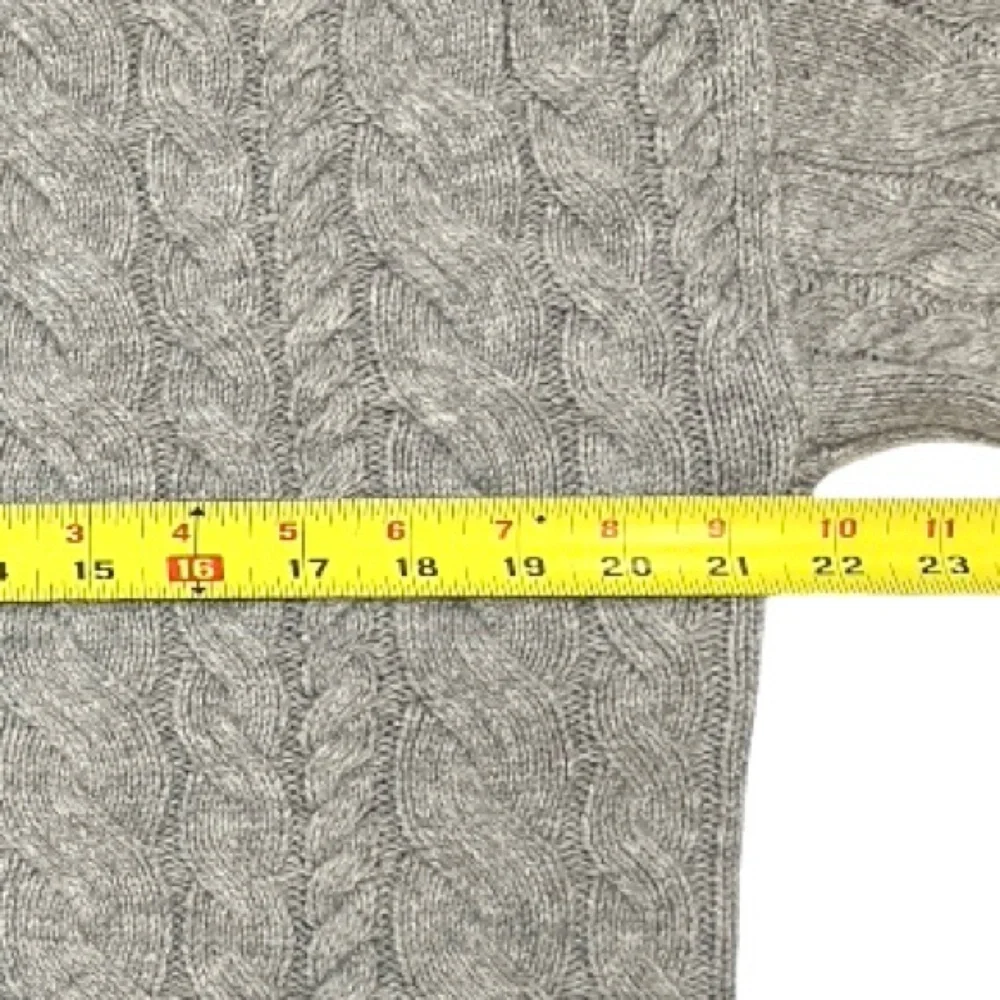J. Crew Tie Back Cable Knit Sweater